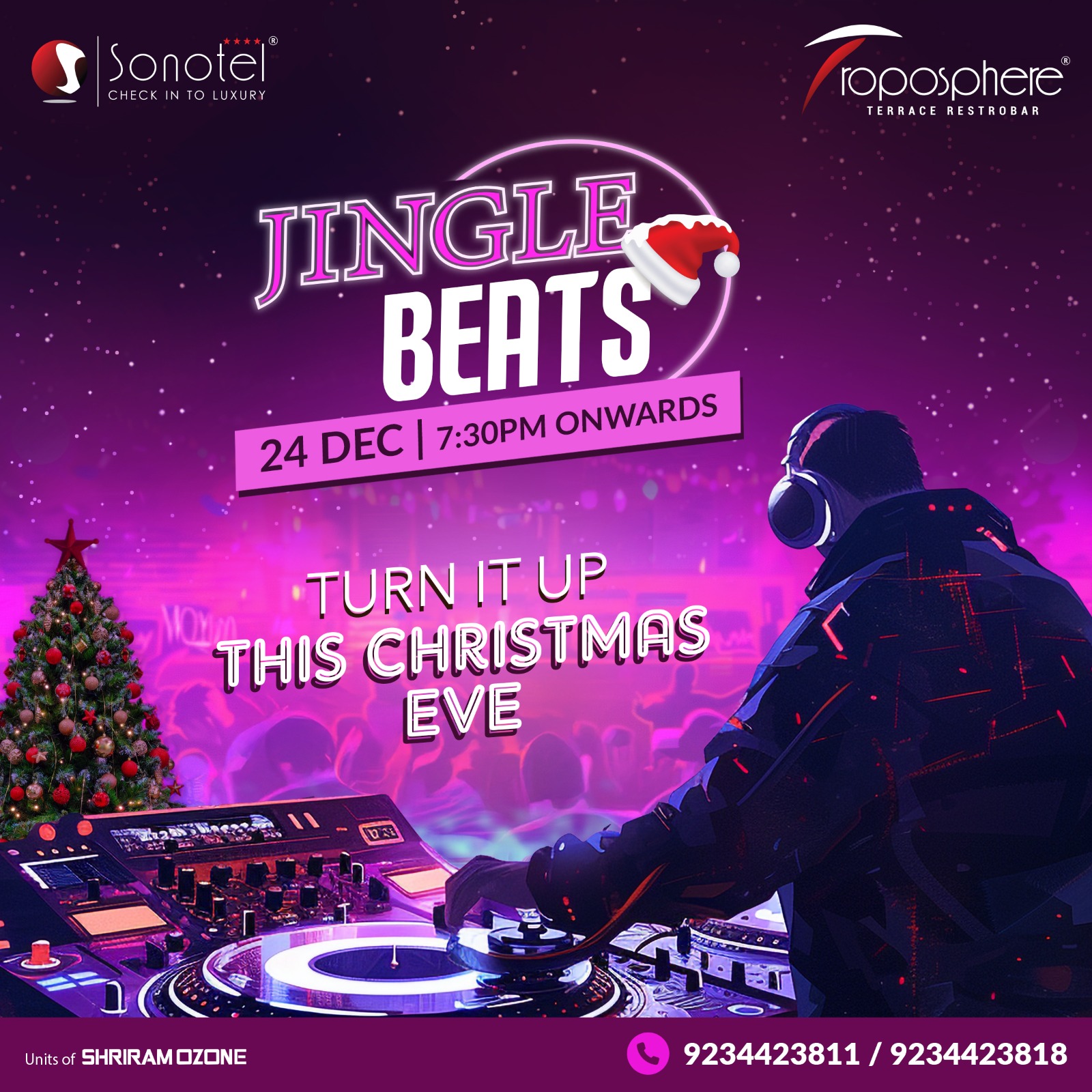 DJ party in Jingle Beats, at Troposphere